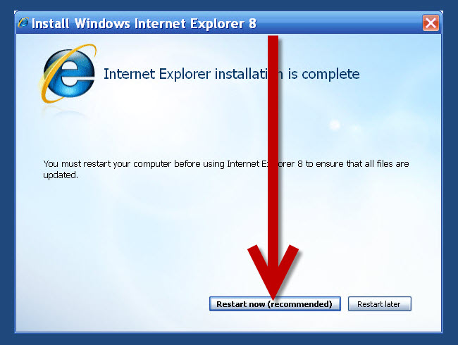 how do i update internet explorer 8